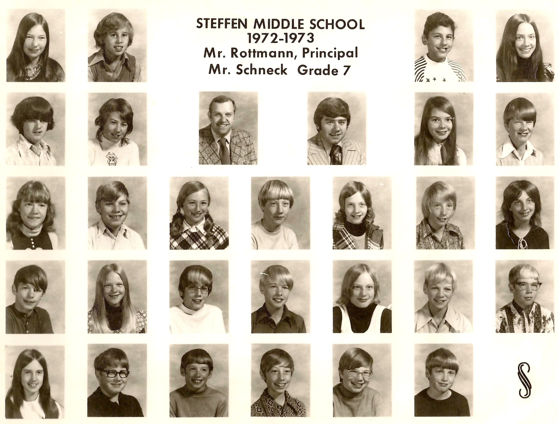 Steffen Grade 7 with Mr. Schneck