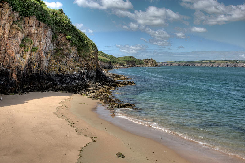 Caldey Island coast