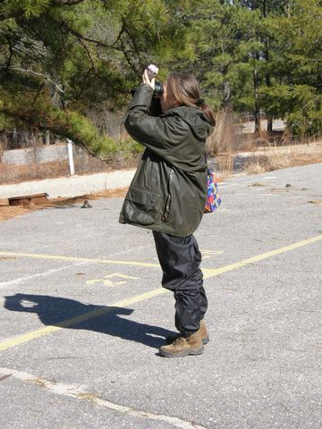 Lynn Birding with Cupcake