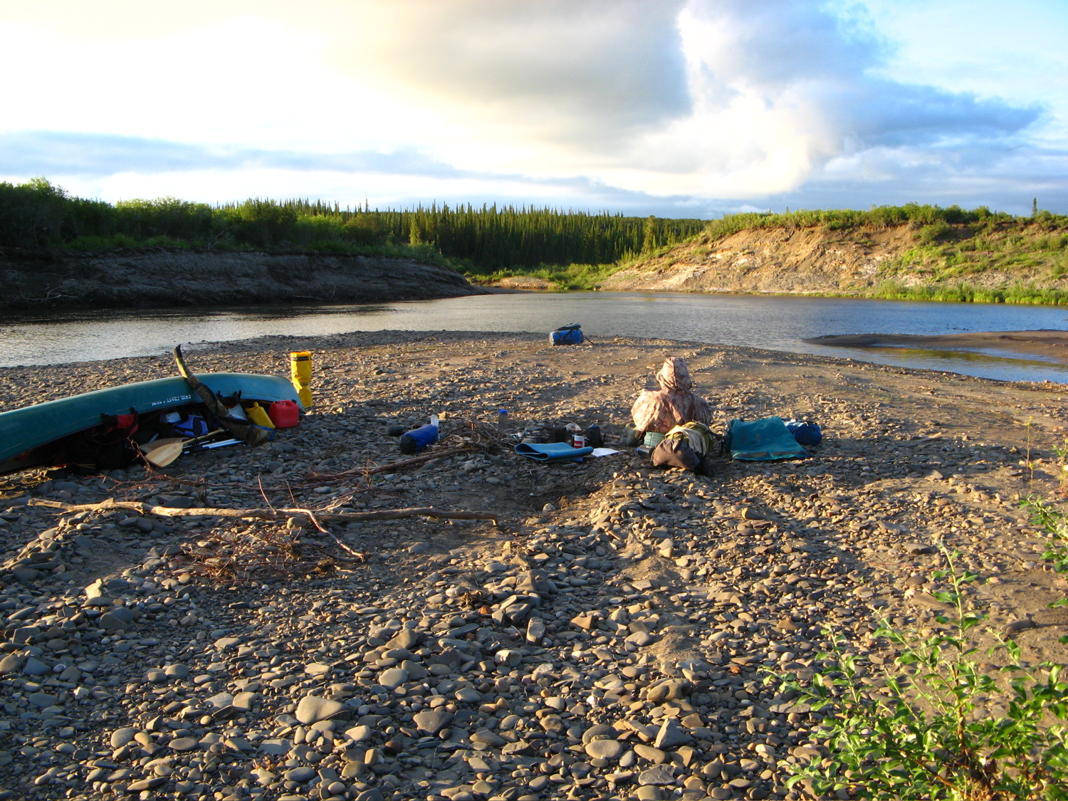 First camp in Kugaluk, still tidal