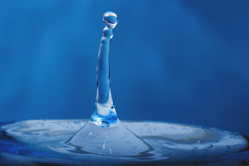 blue droplet