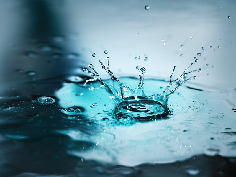 blue splash