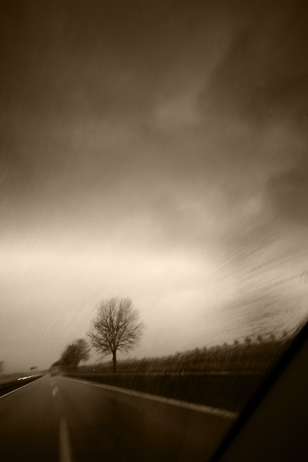 on the road