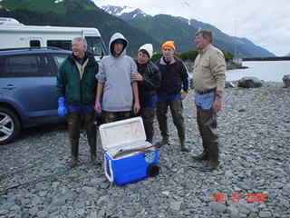 Snagging Salmon in Resurrection Bay