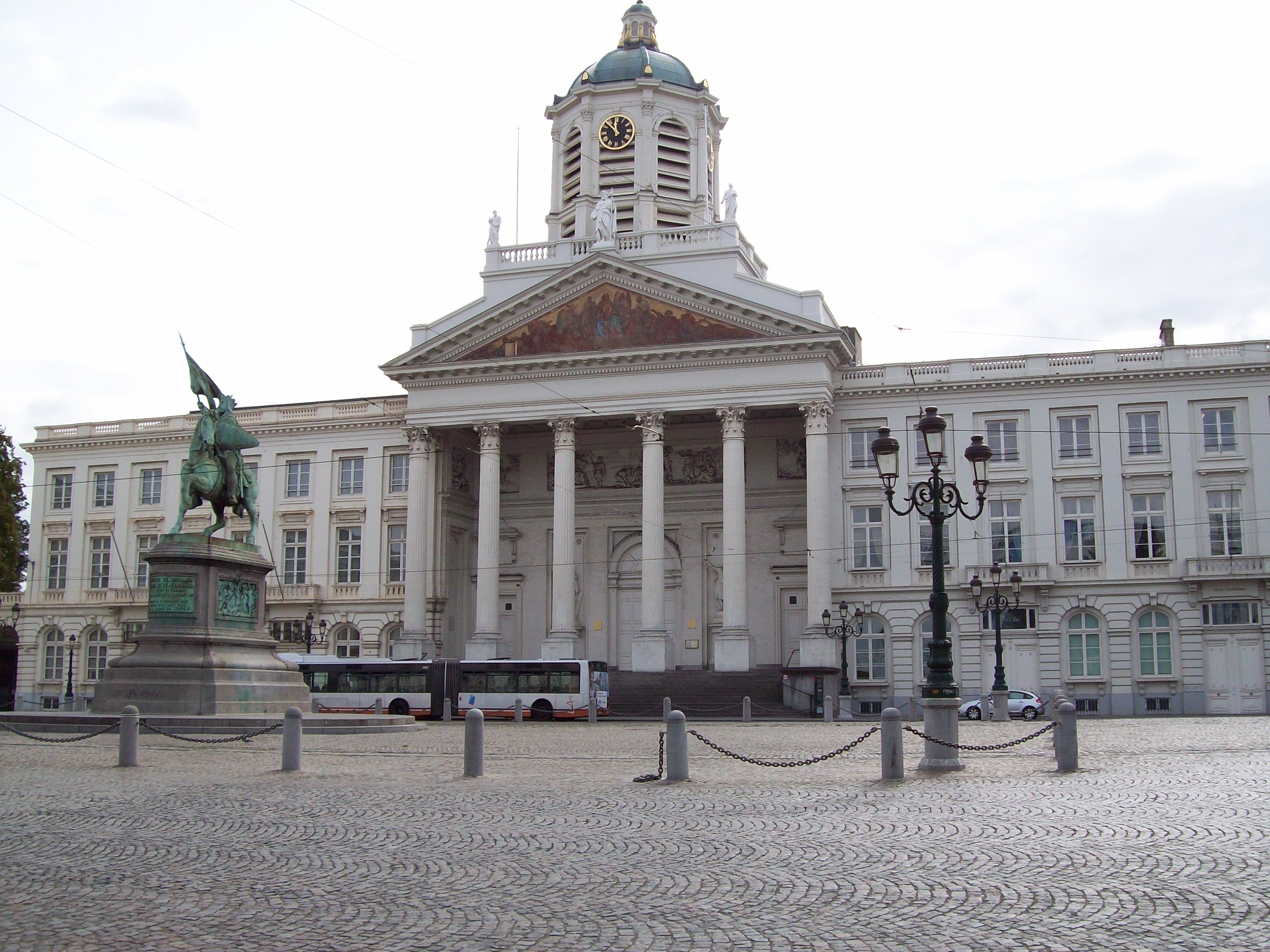 Back of the Royal Palace (statute of King Leopold I)Brussels BEL