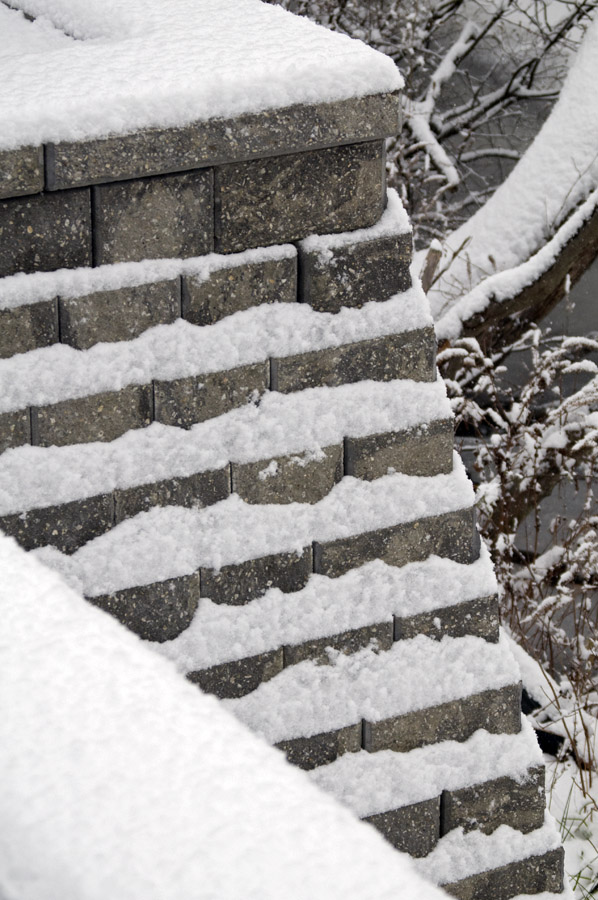 Snow on the wall