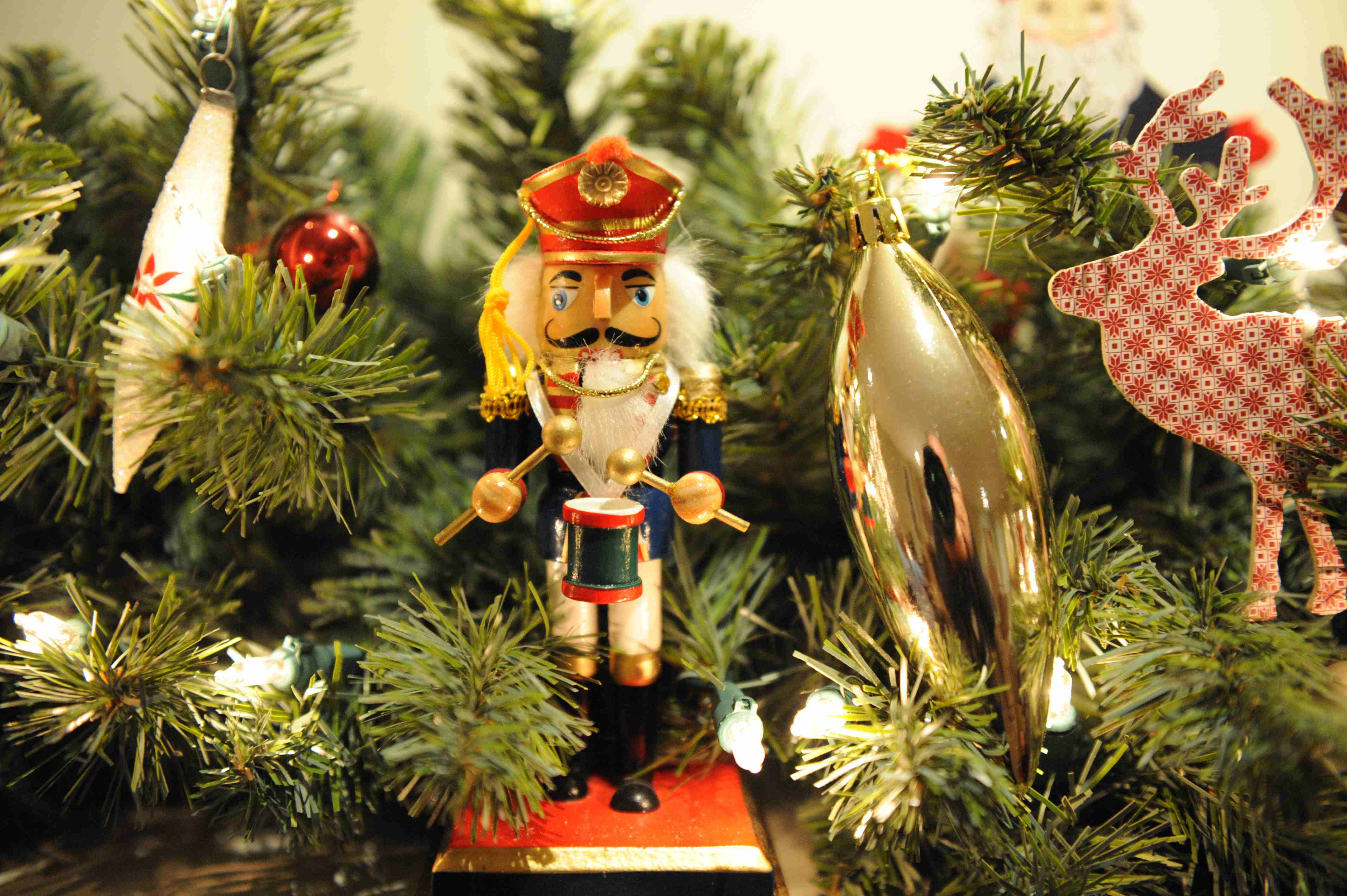 Little Drummer Nutcracker and nut taking the picture.jpg