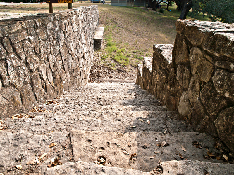 Steps, down