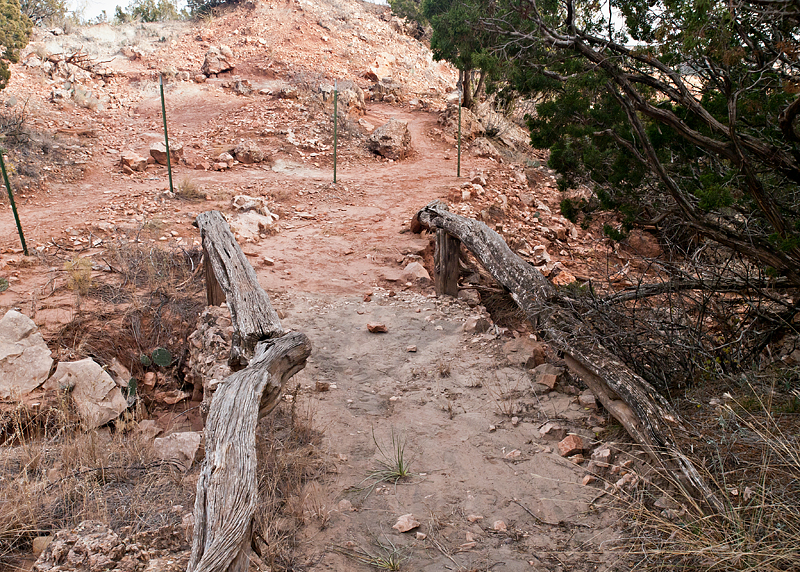 Trail over CCC Hiking Trail bridge #2