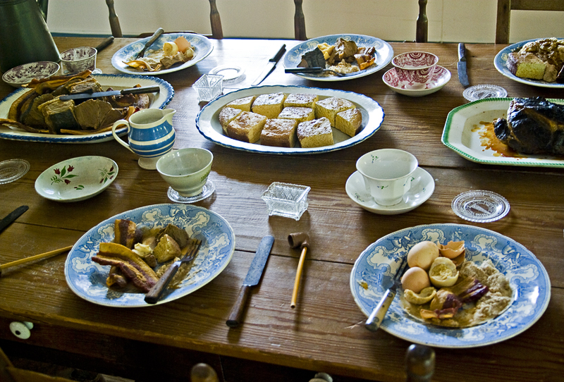 Faux 1850s style Texas food