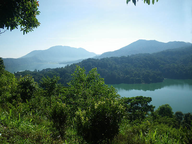Twin lakes, northern Bali