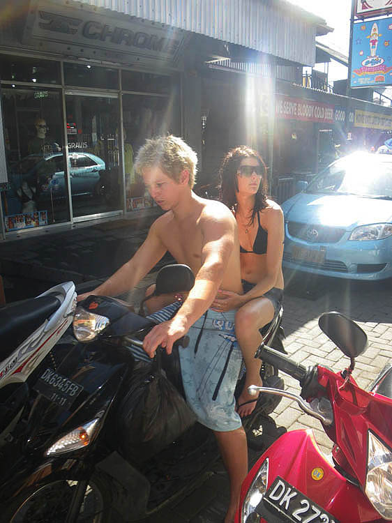 Young tourists enjoying the freedom