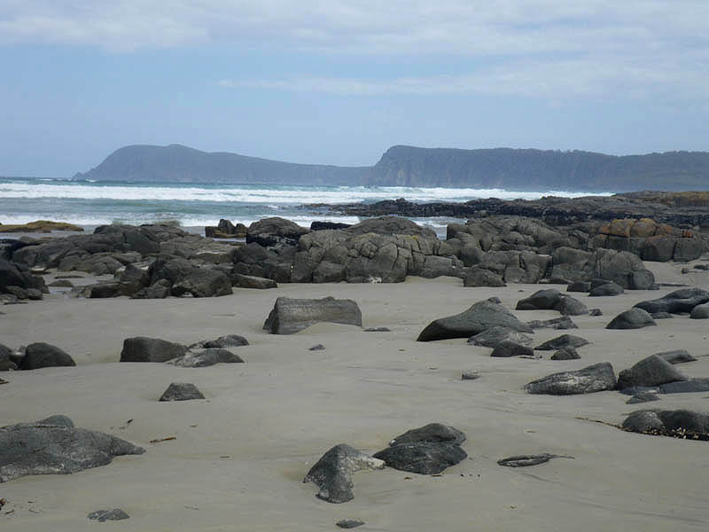 Cloudy Bay rocks, Bruny Island 2010