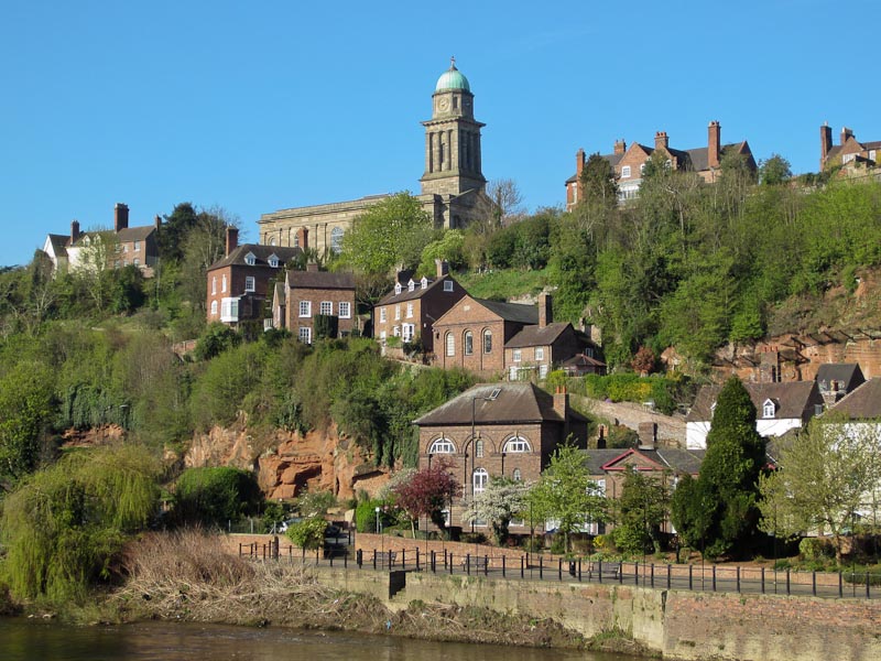 Bridgnorth on the Severn, looking across at High Town