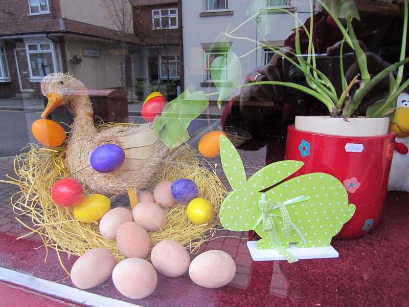 Bewdley, Easter shop window