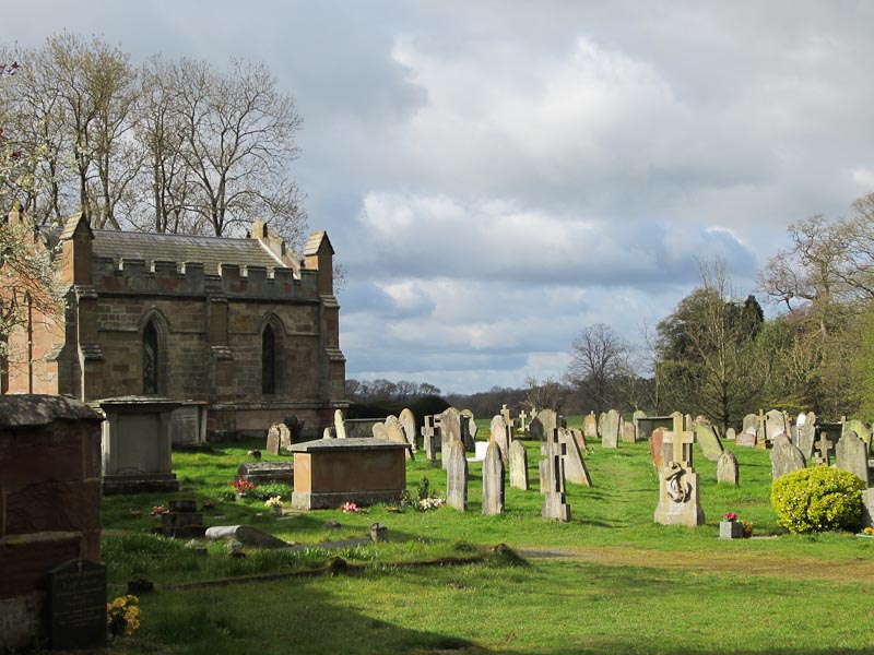 Ombersley village churchyard