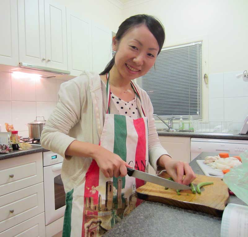Kaori cooks for us 2012
