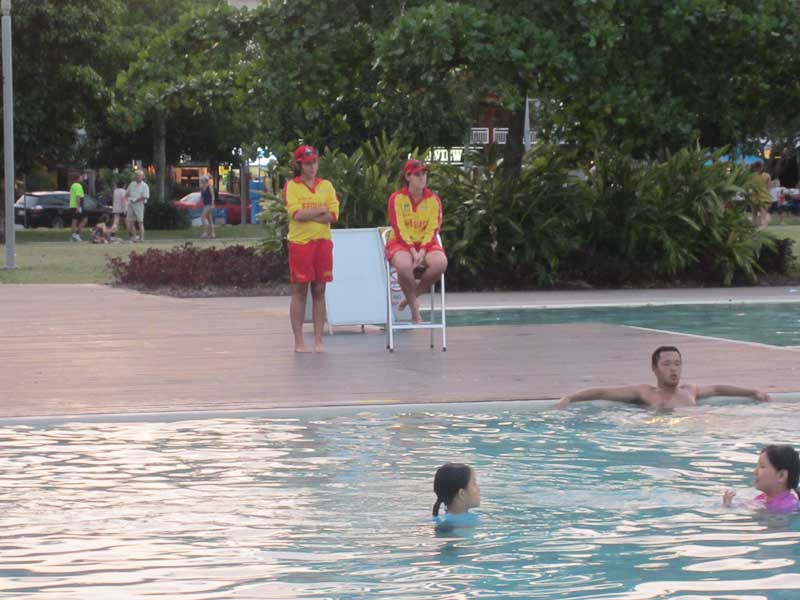 Lifesavers at the Cairns Swimming Lagoon