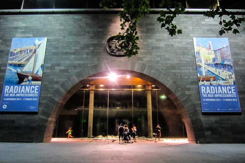 National Gallery of Victoria (NGV) at night