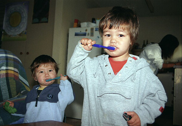 Teeth cleaning, July 2000