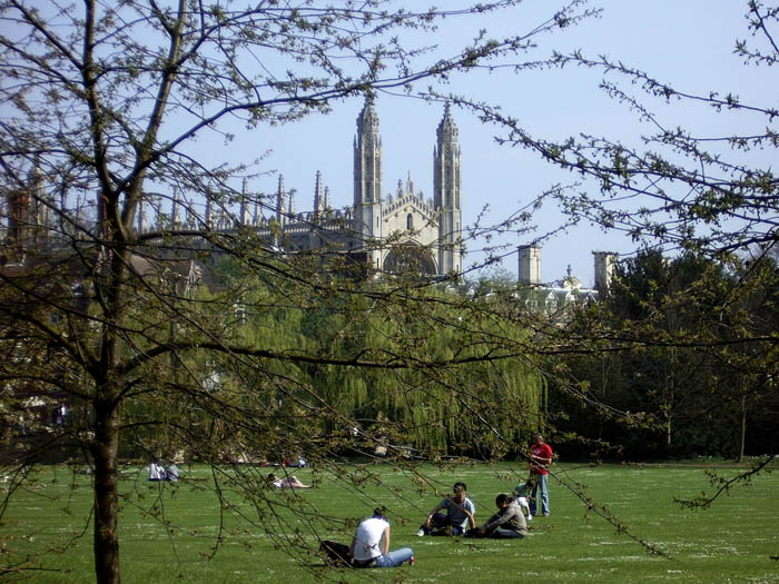 Lawn view, Kings College, Cambridge