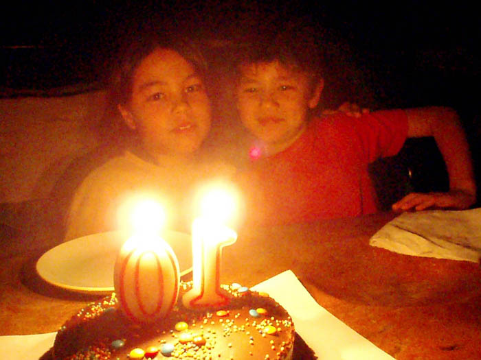 Max's 10th birthday cake, May, 2007