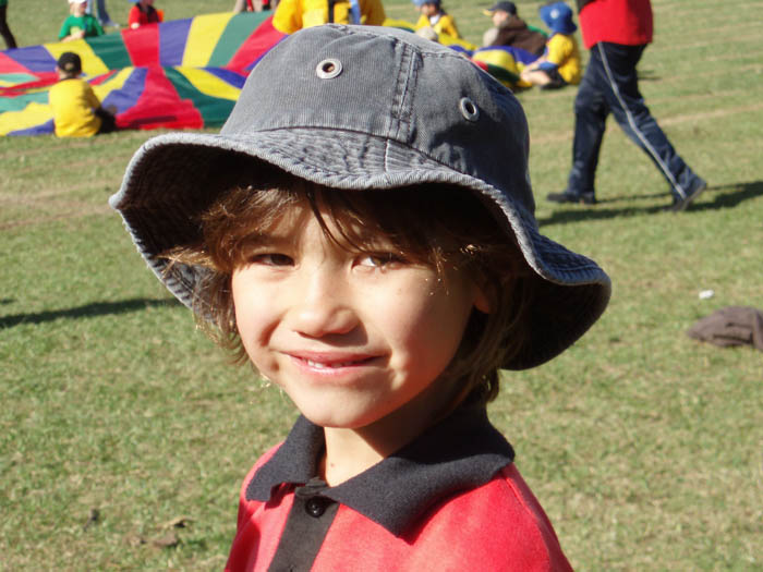 Cozmo and hat, 2007