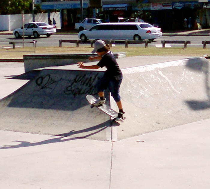 Max and Skateboard, Jan. 2007