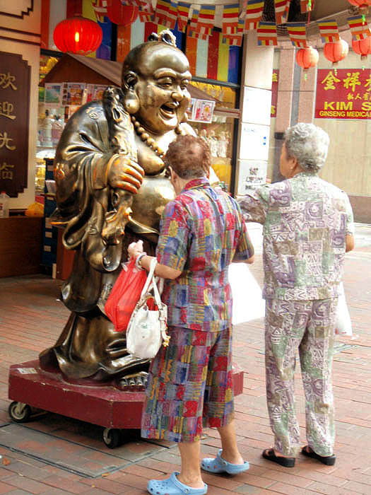Stroking Lucky Buddha, 2008