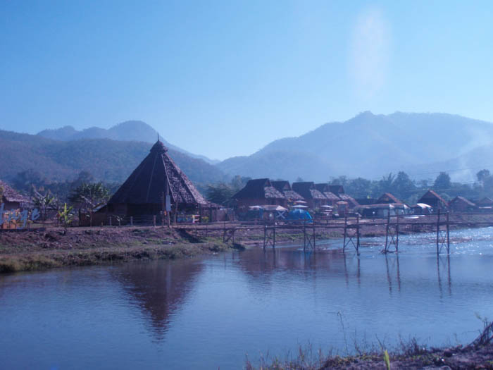 View across the river in the morning