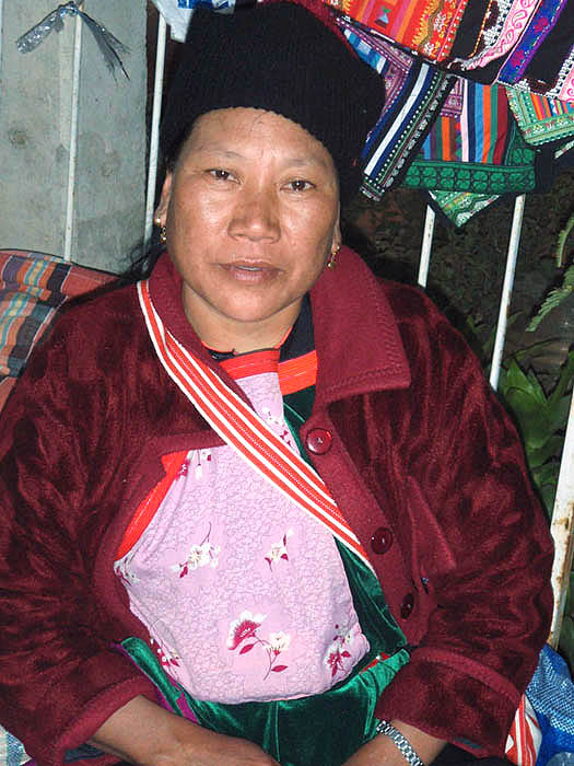 Evening market vendor