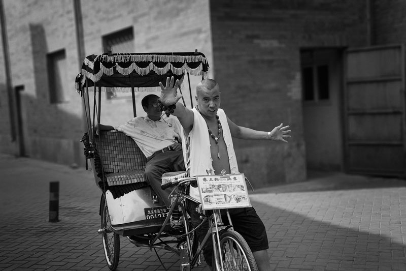 Bikecab driver in Beijing