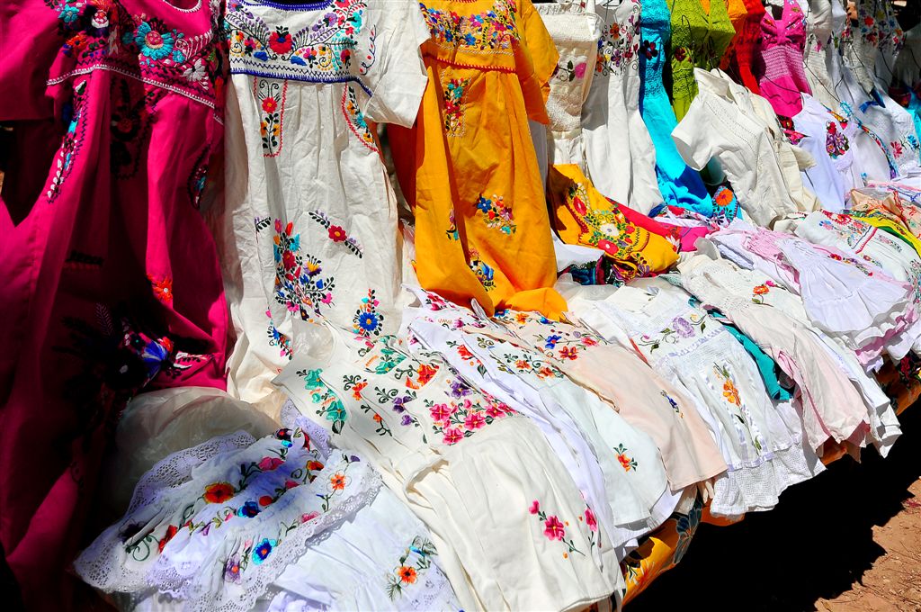 Colourful Embrodery of Yucatan, Palenque