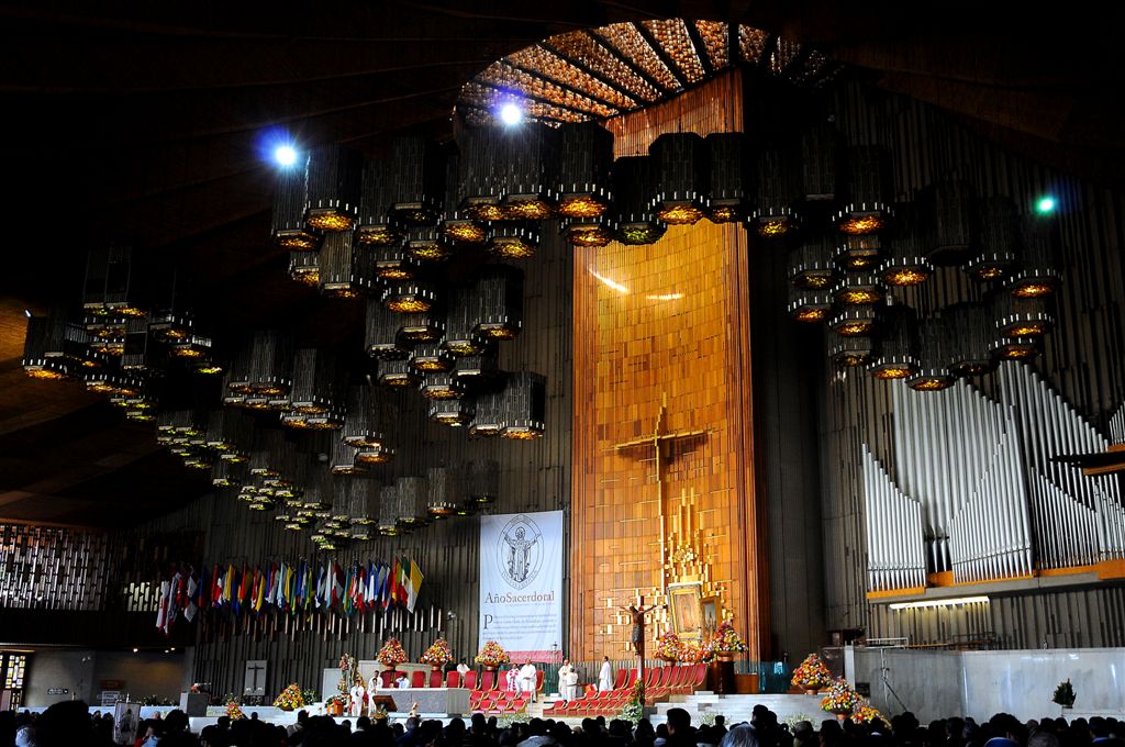 Service in Basilica of Guadalupe, Mexico City