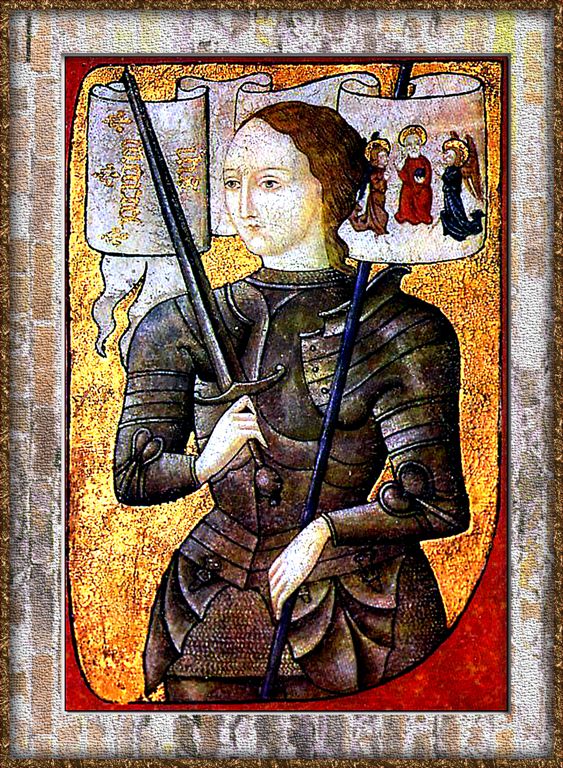XV Century Portrait of Jeanne DArc,-Infamous French Heroine