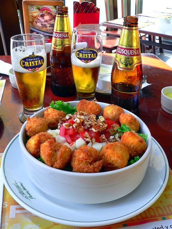 Chicken Salad With Cusquena Beer, Lima