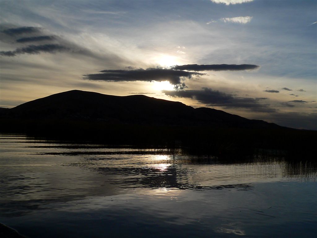 Spirit Of Condor Landed...Sunset On Titicaca Lake
