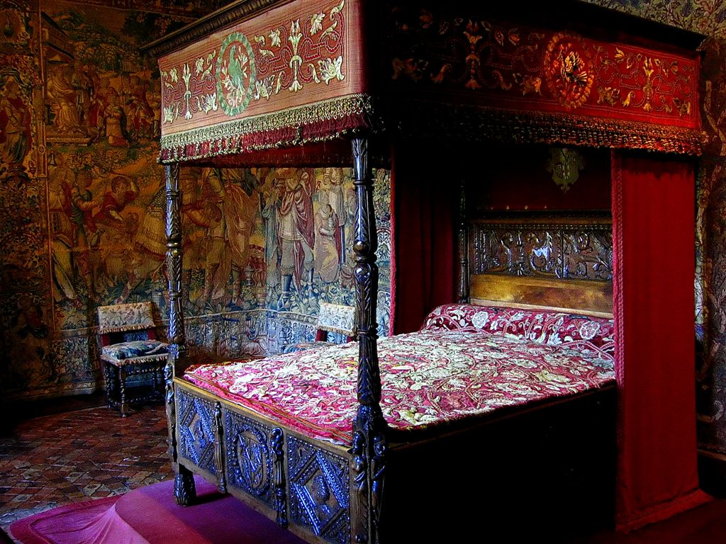 Catherine de Medici  Bedroom, Chateau Chenonceaux, Loire Valley