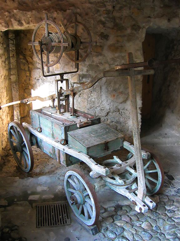 XV Century Fire Truck :-)  in Chillon Castle ,  Switzerland