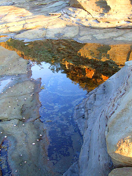 Water and rock abstract