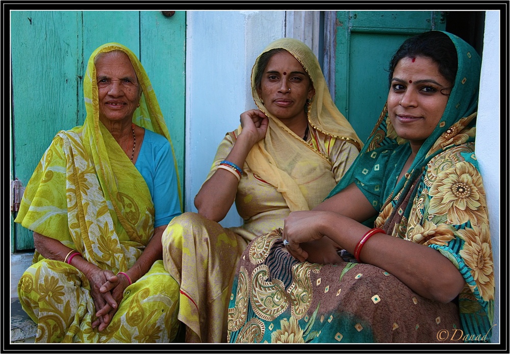 On the Threshold of their Home - Udaipur.