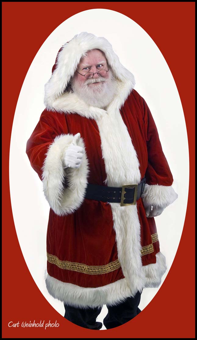 Santa in full attire