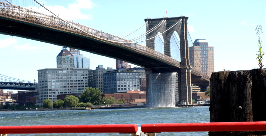 Brooklyn Bridge Waterfall