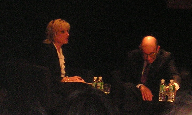 Andrea Mitchell and Alan Greenspan