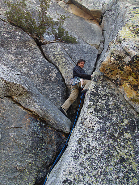 Taylor climbs third pitch of Angels Fright - 5.6 Tahquitz