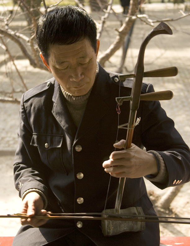 Erhu player