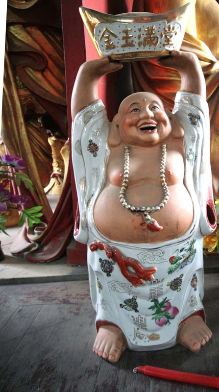 Laughing Prosperous Buddah Holding Sycee