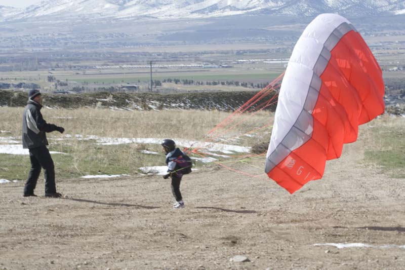 Six Year old Parafoiler