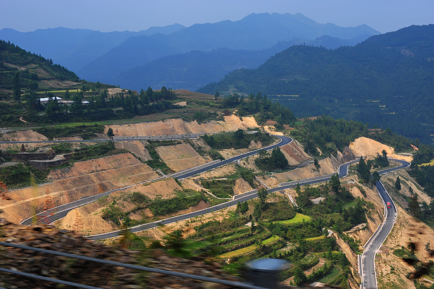 Xijiang Miao village - The winding road back to Kaili