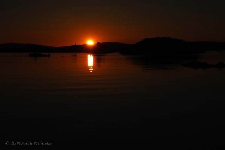 First Light Hits Mono Lake